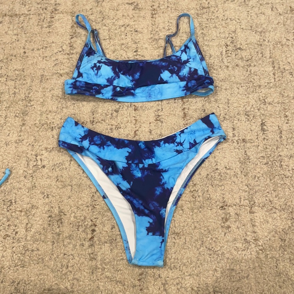 Blue Tiedye bathing suit